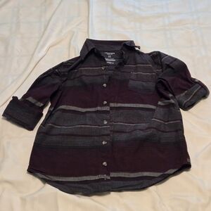 Boys size 8 Arizona Jeans Co Long Sleeve Button Up Shirt plus bonus PJ Top
